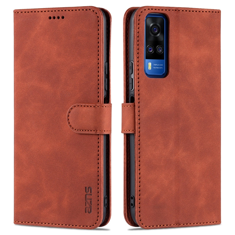 AZNS Skin Feel Calf Texture Horizontal Flip Leather Case with Card Slots & Holder & Wallet(, For vivo Y20 / iQOO U1x, For vivo Y51 / Y31, For vivo Y52S / iQOO U3, For OPPO A74 4G / F19, For OPPO Reno5 Pro