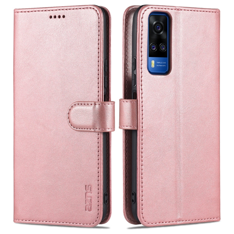 AZNS Skin Feel Calf Texture Horizontal Flip Leather Case with Card Slots & Holder & Wallet(, For vivo Y20 / iQOO U1x, For vivo Y51 / Y31, For vivo Y52S / iQOO U3, For OPPO A74 4G / F19, For OPPO Reno5 Pro