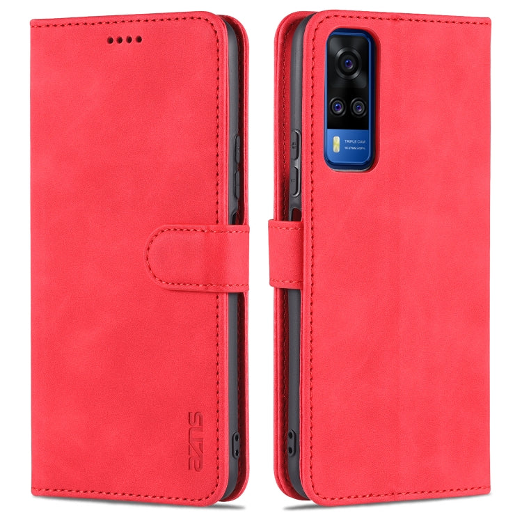 AZNS Skin Feel Calf Texture Horizontal Flip Leather Case with Card Slots & Holder & Wallet(, For vivo Y20 / iQOO U1x, For vivo Y51 / Y31, For vivo Y52S / iQOO U3, For OPPO A74 4G / F19, For OPPO Reno5 Pro
