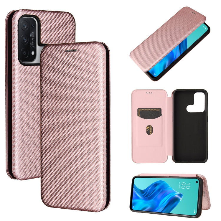 Carbon Fiber Texture Magnetic Horizontal Flip TPU + PC + PU Leather Case with Card Slot, For OPPO Realme C11 2021, For OPPO Realme C20, For OPPO Reno 5A(Japan version), For TCL 20 Pro 5G