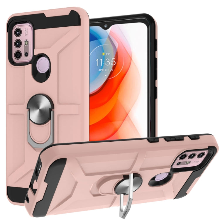 War-god Armor TPU + PC Shockproof Magnetic Protective Case with Ring Holder