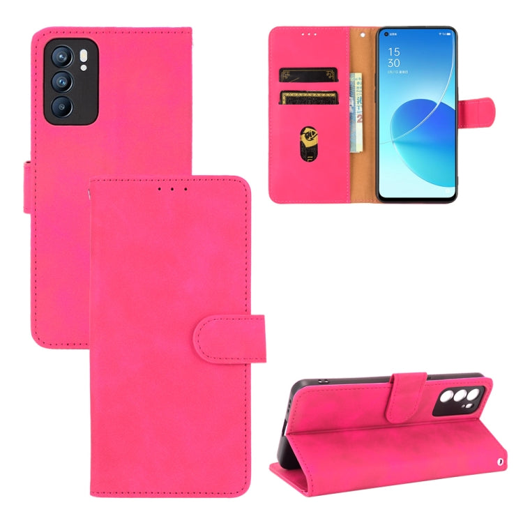 Solid Color Skin Feel Magnetic Buckle Horizontal Flip Calf Texture PU Leather Case with Holder & Card Slots & Wallet, For OPPO Reno5 A(Japan), For OPPO Reno6 Pro+, For OPPO Reno6 Pro, For OPPO Reno6, For Sony Xperia Ace II
