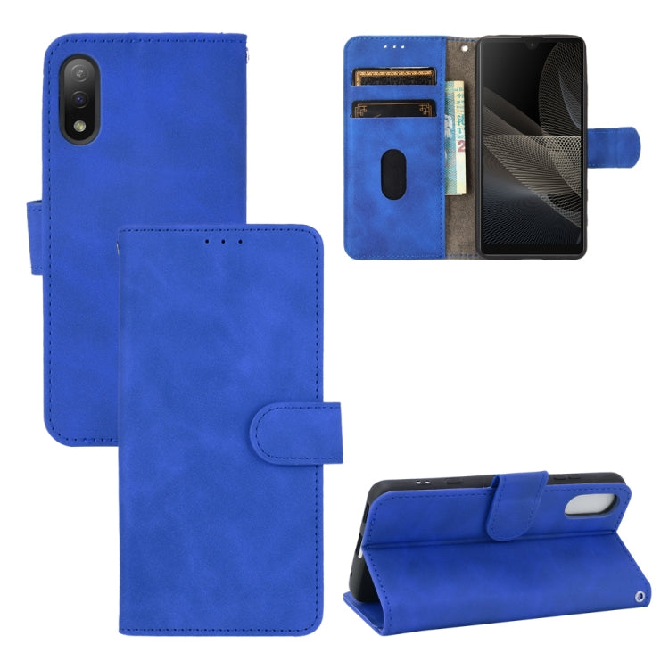 Solid Color Skin Feel Magnetic Buckle Horizontal Flip Calf Texture PU Leather Case with Holder & Card Slots & Wallet, For OPPO Reno5 A(Japan), For OPPO Reno6 Pro+, For OPPO Reno6 Pro, For OPPO Reno6, For Sony Xperia Ace II