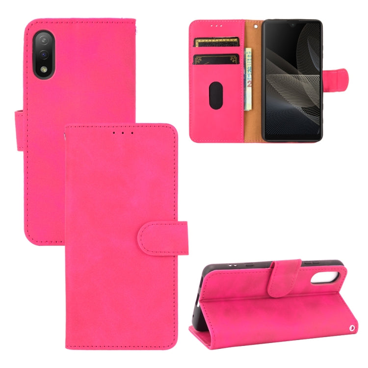 Solid Color Skin Feel Magnetic Buckle Horizontal Flip Calf Texture PU Leather Case with Holder & Card Slots & Wallet, For OPPO Reno5 A(Japan), For OPPO Reno6 Pro+, For OPPO Reno6 Pro, For OPPO Reno6, For Sony Xperia Ace II