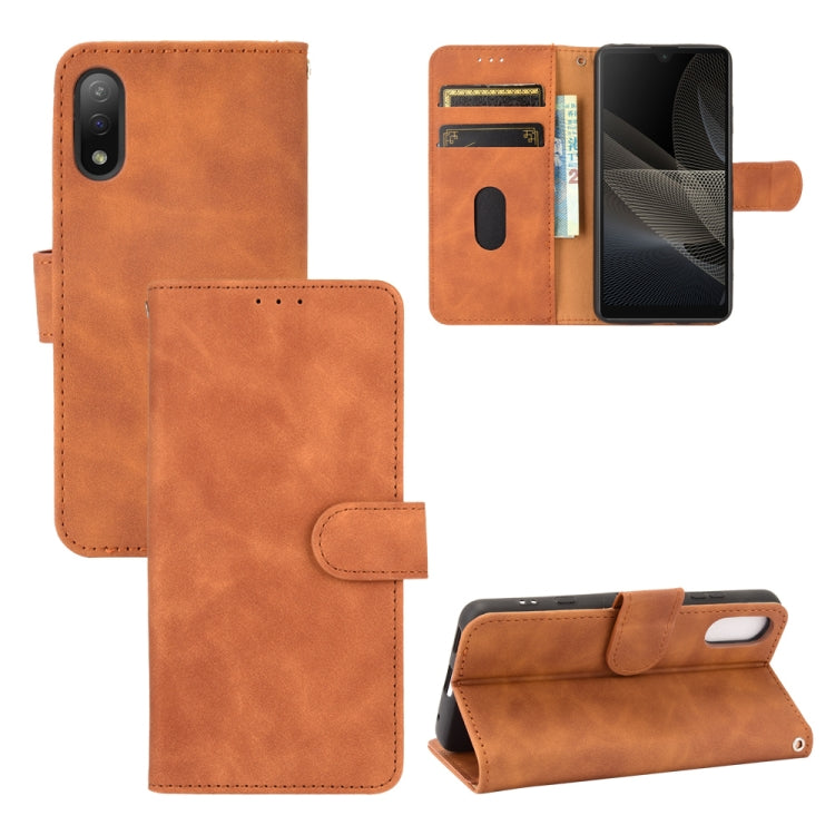 Solid Color Skin Feel Magnetic Buckle Horizontal Flip Calf Texture PU Leather Case with Holder & Card Slots & Wallet, For OPPO Reno5 A(Japan), For OPPO Reno6 Pro+, For OPPO Reno6 Pro, For OPPO Reno6, For Sony Xperia Ace II