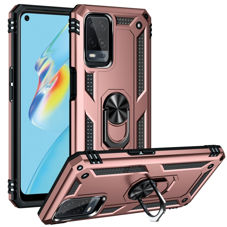 Shockproof TPU + PC Protective Case with 360 Degree Rotating Holder, For OPPO A55 5G, For OPPO A54 4G, For OPPO A74 4G / F19