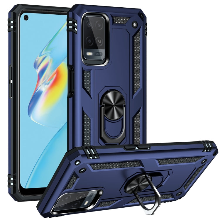 Shockproof TPU + PC Protective Case with 360 Degree Rotating Holder, For OPPO A55 5G, For OPPO A54 4G, For OPPO A74 4G / F19