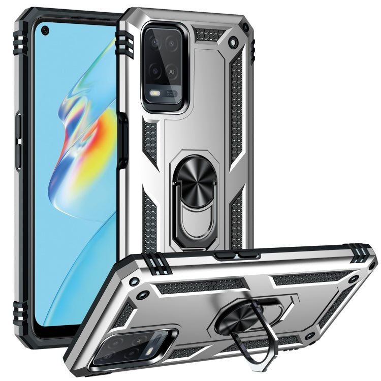 Shockproof TPU + PC Protective Case with 360 Degree Rotating Holder, For OPPO A55 5G, For OPPO A54 4G, For OPPO A74 4G / F19