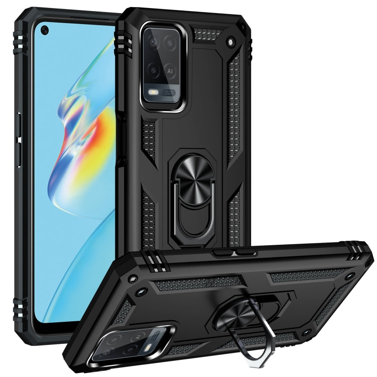 Shockproof TPU + PC Protective Case with 360 Degree Rotating Holder, For OPPO A55 5G, For OPPO A54 4G, For OPPO A74 4G / F19