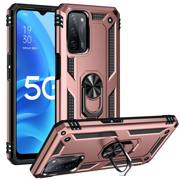 Shockproof TPU + PC Protective Case with 360 Degree Rotating Holder, For OPPO A55 5G, For OPPO A54 4G, For OPPO A74 4G / F19