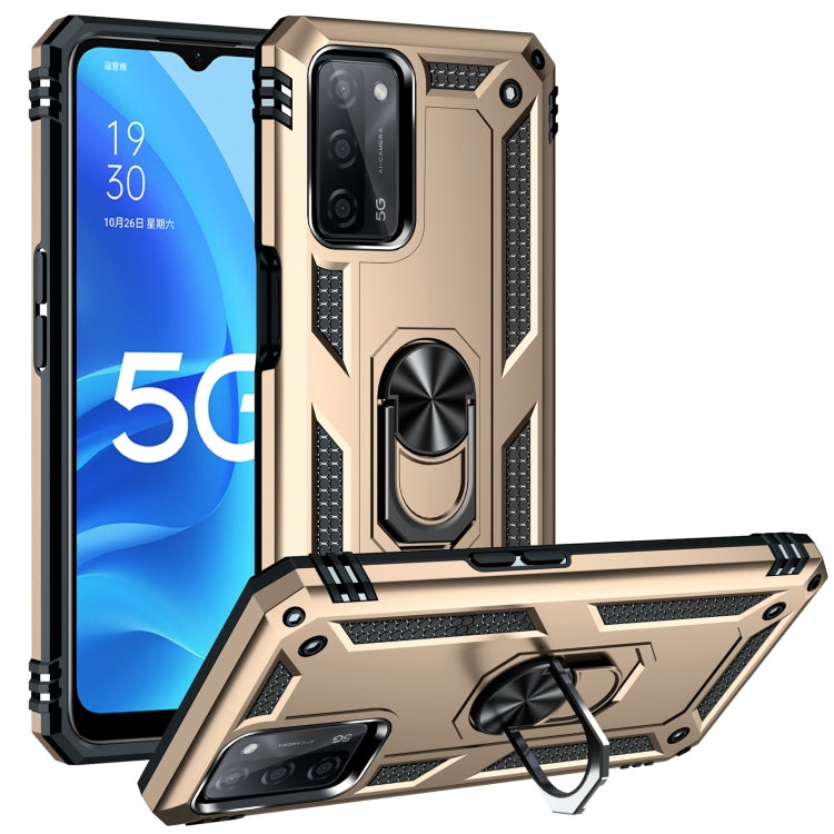 Shockproof TPU + PC Protective Case with 360 Degree Rotating Holder, For OPPO A55 5G, For OPPO A54 4G, For OPPO A74 4G / F19