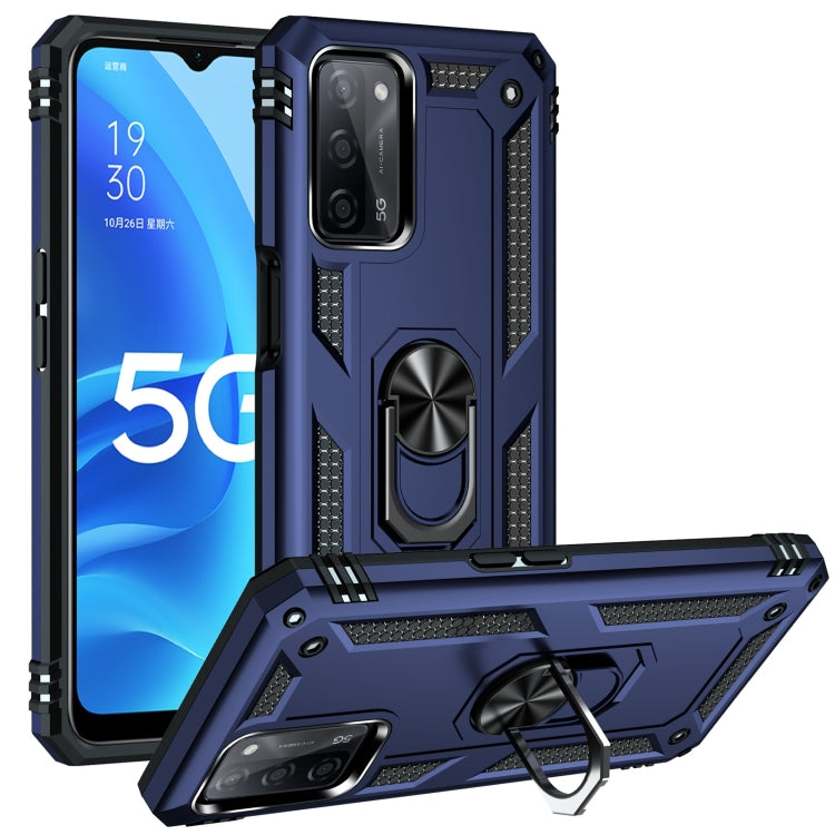 Shockproof TPU + PC Protective Case with 360 Degree Rotating Holder, For OPPO A55 5G, For OPPO A54 4G, For OPPO A74 4G / F19