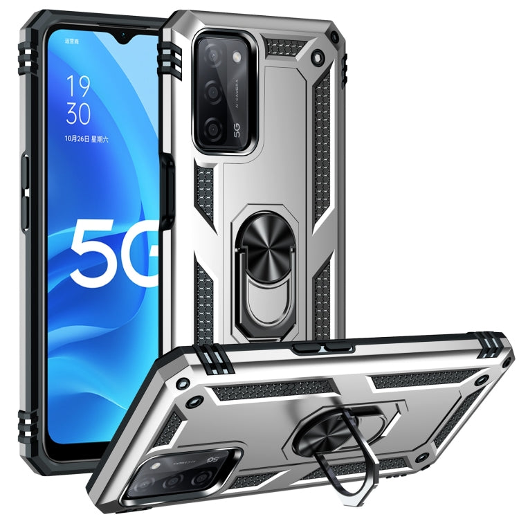 Shockproof TPU + PC Protective Case with 360 Degree Rotating Holder, For OPPO A55 5G, For OPPO A54 4G, For OPPO A74 4G / F19
