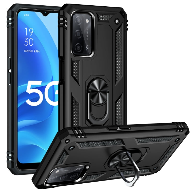 Shockproof TPU + PC Protective Case with 360 Degree Rotating Holder, For OPPO A55 5G, For OPPO A54 4G, For OPPO A74 4G / F19