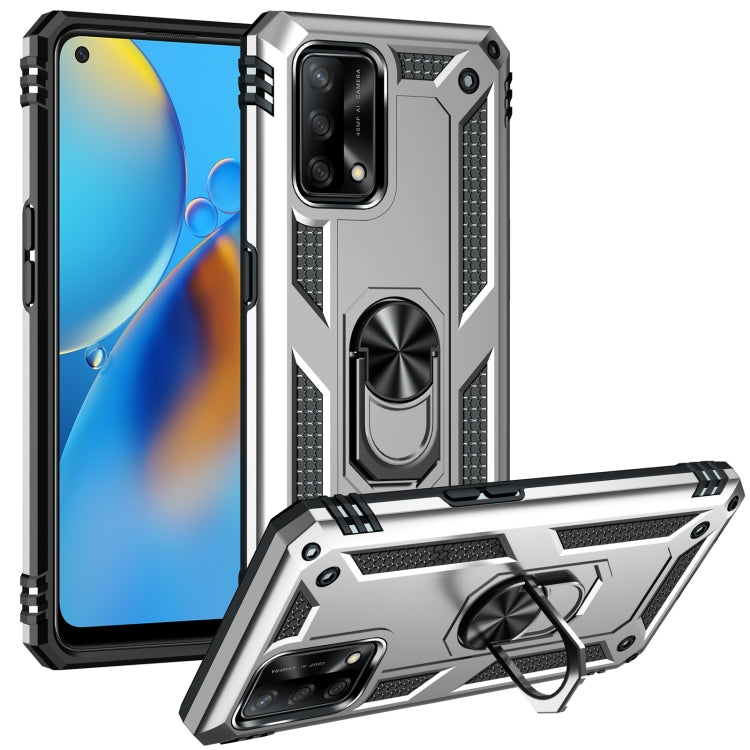 Shockproof TPU + PC Protective Case with 360 Degree Rotating Holder, For OPPO A55 5G, For OPPO A54 4G, For OPPO A74 4G / F19