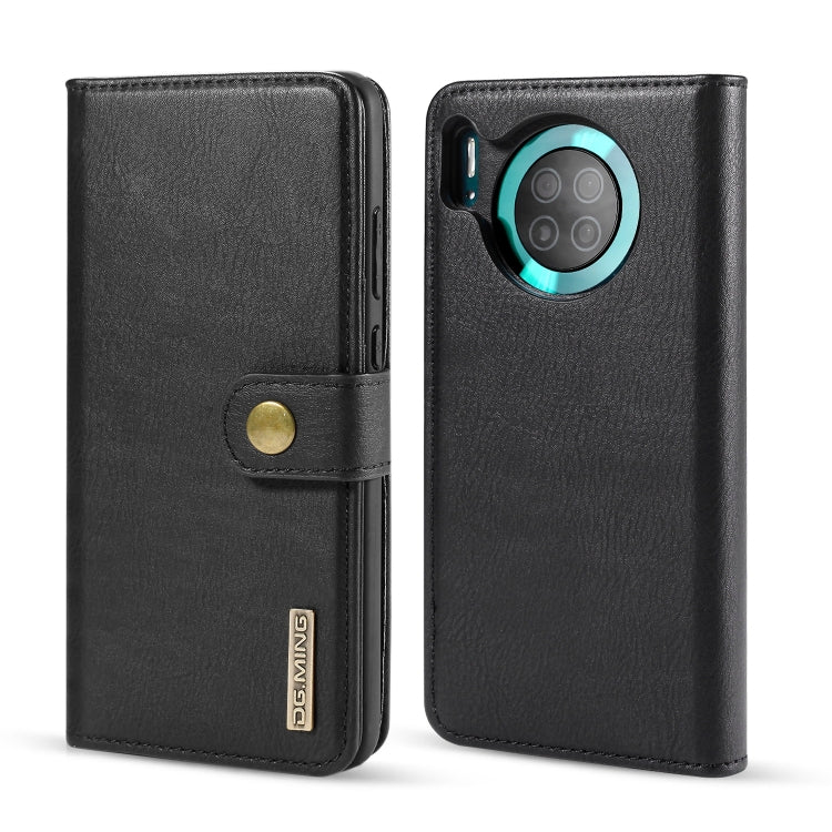 DG.MING Crazy Horse Texture Flip Detachable Magnetic Leather Case with Holder & Card Slots & Wallet, For Huawei Mate 30