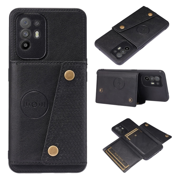 Double Buckle PU + TPU Shockproof Magnetic Protective Case with Card Slot & Holder, For Huawei P50, For OPPO Reno6, For Xiaomi Redmi K40 Gaming, For Xiaomi Redmi Note 10 Pro 5G, For Xiaomi Redmi Note 10 5G, For Samsung Galaxy S21 FE, For OPPO A95 5G���...