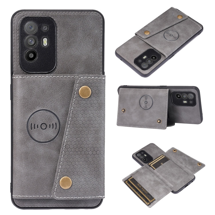 Double Buckle PU + TPU Shockproof Magnetic Protective Case with Card Slot & Holder, For Huawei P50, For OPPO Reno6, For Xiaomi Redmi K40 Gaming, For Xiaomi Redmi Note 10 Pro 5G, For Xiaomi Redmi Note 10 5G, For Samsung Galaxy S21 FE, For OPPO A95 5G���...