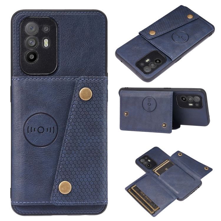 Double Buckle PU + TPU Shockproof Magnetic Protective Case with Card Slot & Holder, For Huawei P50, For OPPO Reno6, For Xiaomi Redmi K40 Gaming, For Xiaomi Redmi Note 10 Pro 5G, For Xiaomi Redmi Note 10 5G, For Samsung Galaxy S21 FE, For OPPO A95 5G���...