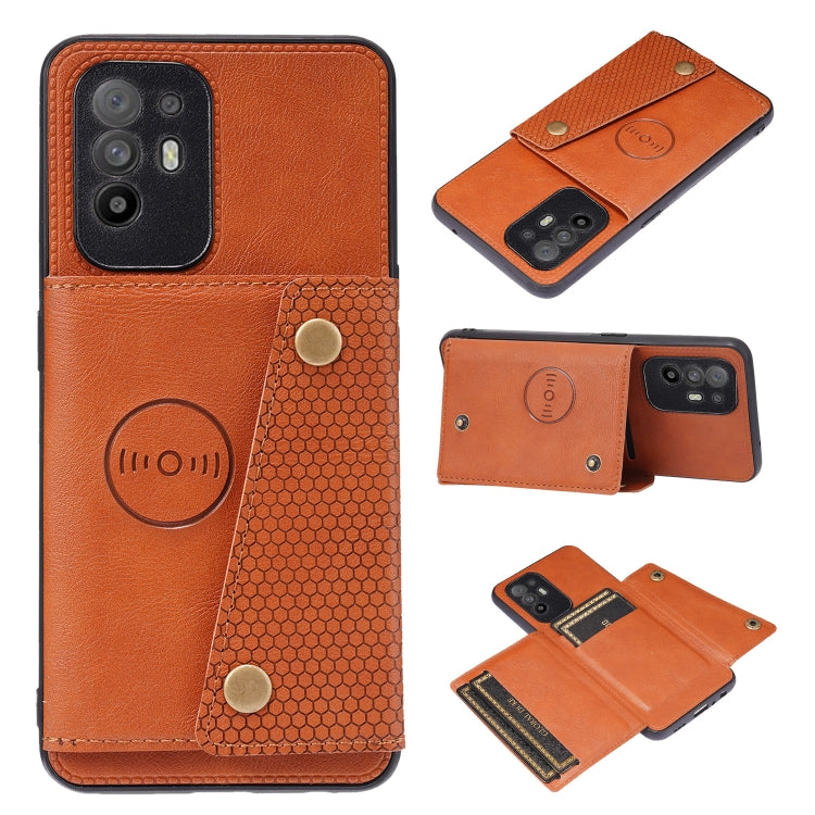 Double Buckle PU + TPU Shockproof Magnetic Protective Case with Card Slot & Holder, For Huawei P50, For OPPO Reno6, For Xiaomi Redmi K40 Gaming, For Xiaomi Redmi Note 10 Pro 5G, For Xiaomi Redmi Note 10 5G, For Samsung Galaxy S21 FE, For OPPO A95 5G���...