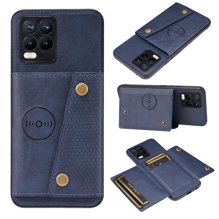Double Buckle PU + TPU Shockproof Magnetic Protective Case with Card Slot & Holder, For Huawei P50, For OPPO Reno6, For Xiaomi Redmi K40 Gaming, For Xiaomi Redmi Note 10 Pro 5G, For Xiaomi Redmi Note 10 5G, For Samsung Galaxy S21 FE, For OPPO A95 5G���...