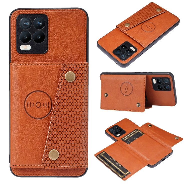 Double Buckle PU + TPU Shockproof Magnetic Protective Case with Card Slot & Holder, For Huawei P50, For OPPO Reno6, For Xiaomi Redmi K40 Gaming, For Xiaomi Redmi Note 10 Pro 5G, For Xiaomi Redmi Note 10 5G, For Samsung Galaxy S21 FE, For OPPO A95 5G���...