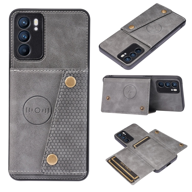 Double Buckle PU + TPU Shockproof Magnetic Protective Case with Card Slot & Holder, For Huawei P50, For OPPO Reno6, For Xiaomi Redmi K40 Gaming, For Xiaomi Redmi Note 10 Pro 5G, For Xiaomi Redmi Note 10 5G, For Samsung Galaxy S21 FE, For OPPO A95 5G���...