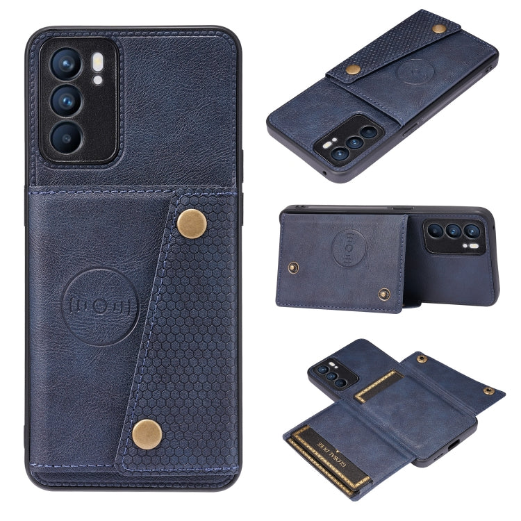 Double Buckle PU + TPU Shockproof Magnetic Protective Case with Card Slot & Holder, For Huawei P50, For OPPO Reno6, For Xiaomi Redmi K40 Gaming, For Xiaomi Redmi Note 10 Pro 5G, For Xiaomi Redmi Note 10 5G, For Samsung Galaxy S21 FE, For OPPO A95 5G���...