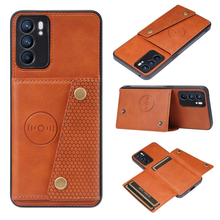 Double Buckle PU + TPU Shockproof Magnetic Protective Case with Card Slot & Holder, For Huawei P50, For OPPO Reno6, For Xiaomi Redmi K40 Gaming, For Xiaomi Redmi Note 10 Pro 5G, For Xiaomi Redmi Note 10 5G, For Samsung Galaxy S21 FE, For OPPO A95 5G���...