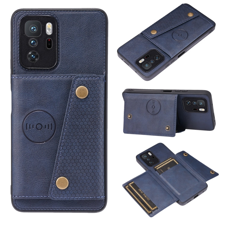 Double Buckle PU + TPU Shockproof Magnetic Protective Case with Card Slot & Holder, For Huawei P50, For OPPO Reno6, For Xiaomi Redmi K40 Gaming, For Xiaomi Redmi Note 10 Pro 5G, For Xiaomi Redmi Note 10 5G, For Samsung Galaxy S21 FE, For OPPO A95 5G���...