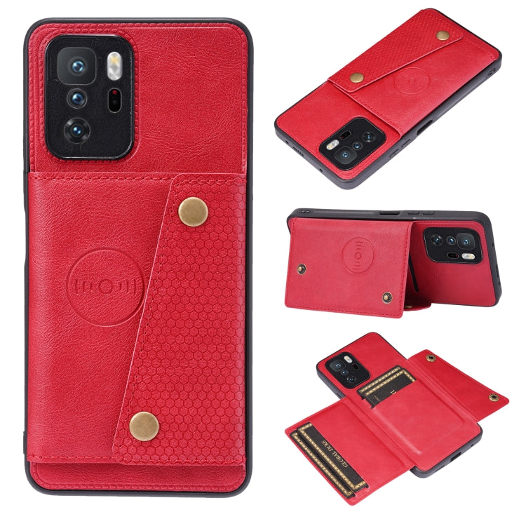 Double Buckle PU + TPU Shockproof Magnetic Protective Case with Card Slot & Holder, For Huawei P50, For OPPO Reno6, For Xiaomi Redmi K40 Gaming, For Xiaomi Redmi Note 10 Pro 5G, For Xiaomi Redmi Note 10 5G, For Samsung Galaxy S21 FE, For OPPO A95 5G���...