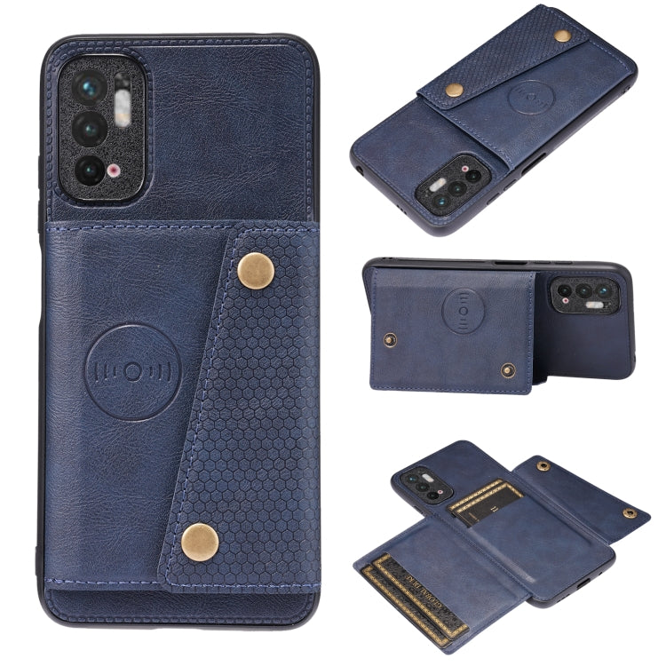 Double Buckle PU + TPU Shockproof Magnetic Protective Case with Card Slot & Holder, For Huawei P50, For OPPO Reno6, For Xiaomi Redmi K40 Gaming, For Xiaomi Redmi Note 10 Pro 5G, For Xiaomi Redmi Note 10 5G, For Samsung Galaxy S21 FE, For OPPO A95 5G���...