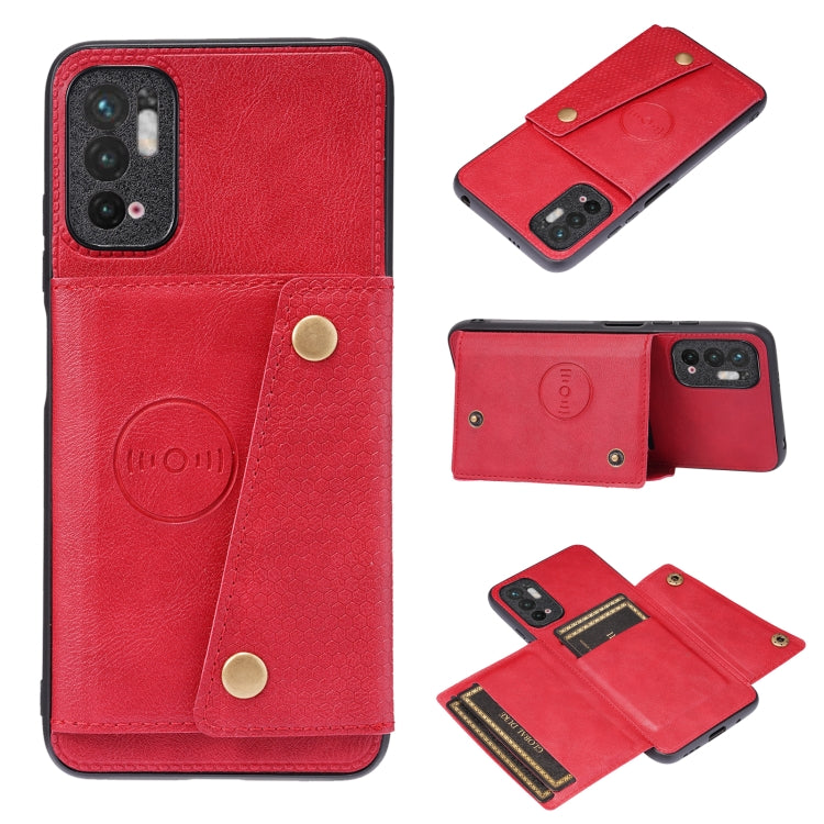 Double Buckle PU + TPU Shockproof Magnetic Protective Case with Card Slot & Holder, For Huawei P50, For OPPO Reno6, For Xiaomi Redmi K40 Gaming, For Xiaomi Redmi Note 10 Pro 5G, For Xiaomi Redmi Note 10 5G, For Samsung Galaxy S21 FE, For OPPO A95 5G���...