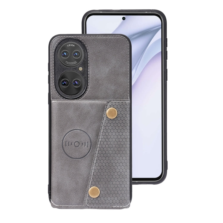 Double Buckle PU + TPU Shockproof Magnetic Protective Case with Card Slot & Holder, For Huawei P50, For OPPO Reno6, For Xiaomi Redmi K40 Gaming, For Xiaomi Redmi Note 10 Pro 5G, For Xiaomi Redmi Note 10 5G, For Samsung Galaxy S21 FE, For OPPO A95 5G���...