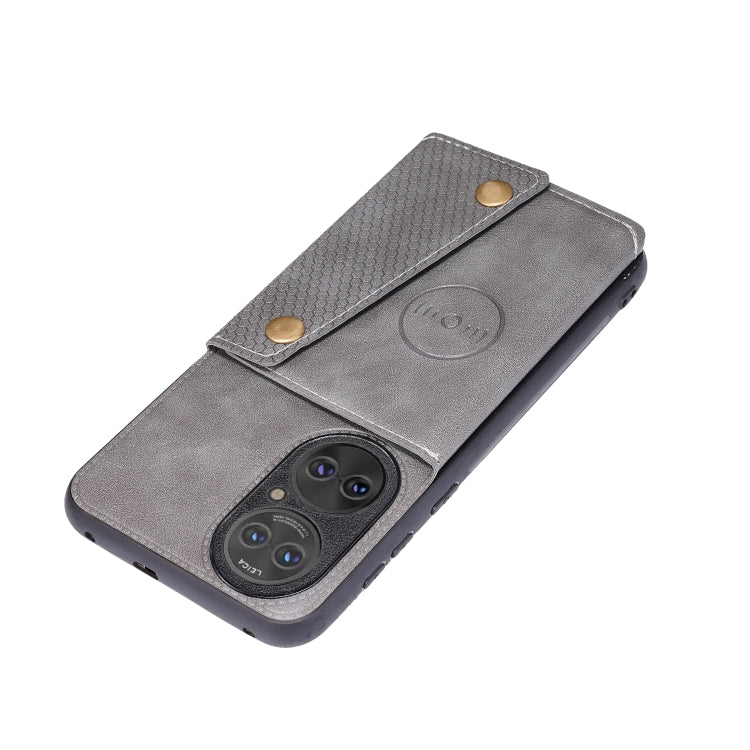 Double Buckle PU + TPU Shockproof Magnetic Protective Case with Card Slot & Holder, For Huawei P50, For OPPO Reno6, For Xiaomi Redmi K40 Gaming, For Xiaomi Redmi Note 10 Pro 5G, For Xiaomi Redmi Note 10 5G, For Samsung Galaxy S21 FE, For OPPO A95 5G���...