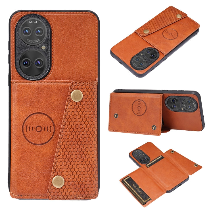 Double Buckle PU + TPU Shockproof Magnetic Protective Case with Card Slot & Holder, For Huawei P50, For OPPO Reno6, For Xiaomi Redmi K40 Gaming, For Xiaomi Redmi Note 10 Pro 5G, For Xiaomi Redmi Note 10 5G, For Samsung Galaxy S21 FE, For OPPO A95 5G���...