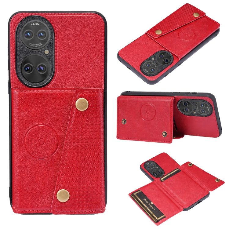 Double Buckle PU + TPU Shockproof Magnetic Protective Case with Card Slot & Holder, For Huawei P50, For OPPO Reno6, For Xiaomi Redmi K40 Gaming, For Xiaomi Redmi Note 10 Pro 5G, For Xiaomi Redmi Note 10 5G, For Samsung Galaxy S21 FE, For OPPO A95 5G���...