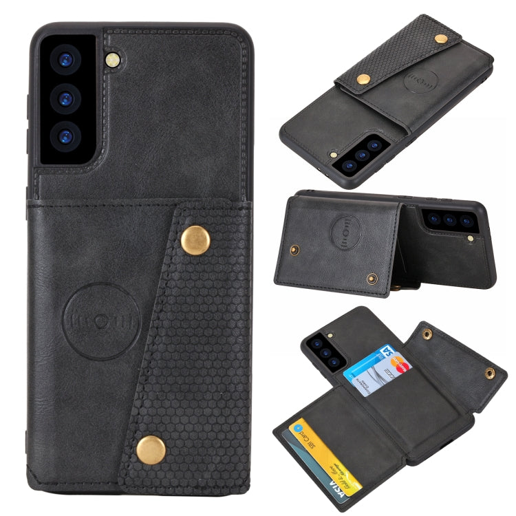 Double Buckle PU + TPU Shockproof Magnetic Protective Case with Card Slot & Holder, For Huawei P50, For OPPO Reno6, For Xiaomi Redmi K40 Gaming, For Xiaomi Redmi Note 10 Pro 5G, For Xiaomi Redmi Note 10 5G, For Samsung Galaxy S21 FE, For OPPO A95 5G���...