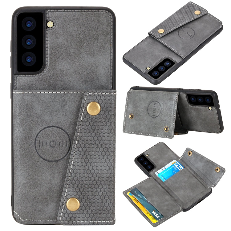 Double Buckle PU + TPU Shockproof Magnetic Protective Case with Card Slot & Holder, For Huawei P50, For OPPO Reno6, For Xiaomi Redmi K40 Gaming, For Xiaomi Redmi Note 10 Pro 5G, For Xiaomi Redmi Note 10 5G, For Samsung Galaxy S21 FE, For OPPO A95 5G���...