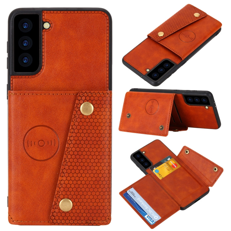 Double Buckle PU + TPU Shockproof Magnetic Protective Case with Card Slot & Holder, For Huawei P50, For OPPO Reno6, For Xiaomi Redmi K40 Gaming, For Xiaomi Redmi Note 10 Pro 5G, For Xiaomi Redmi Note 10 5G, For Samsung Galaxy S21 FE, For OPPO A95 5G���...
