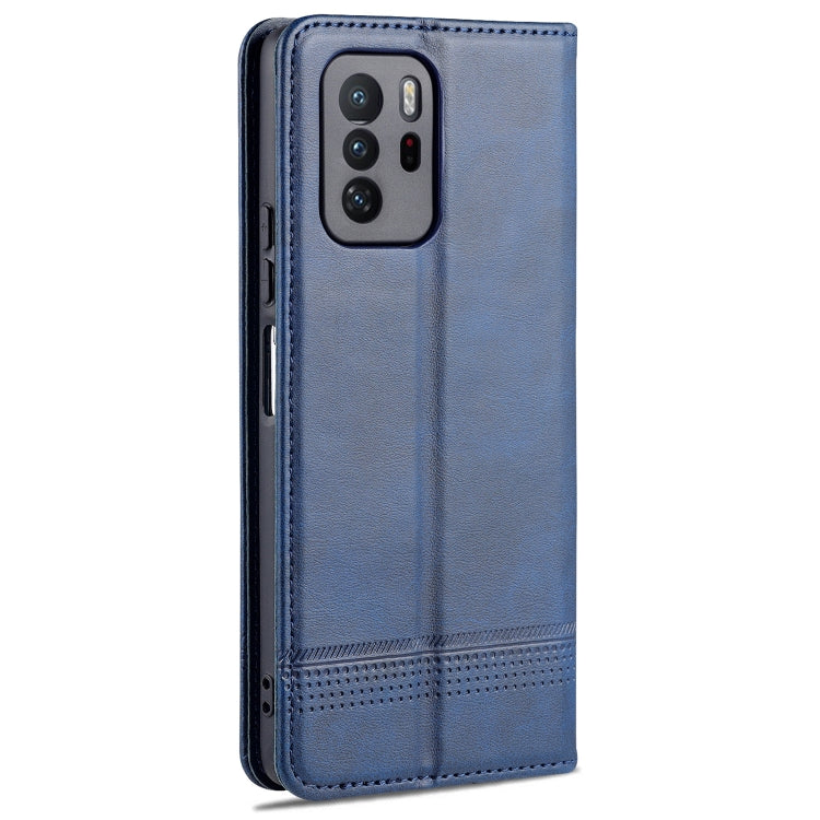 AZNS Magnetic Calf Texture Horizontal Flip Leather Case with Card Slots & Holder & Wallet