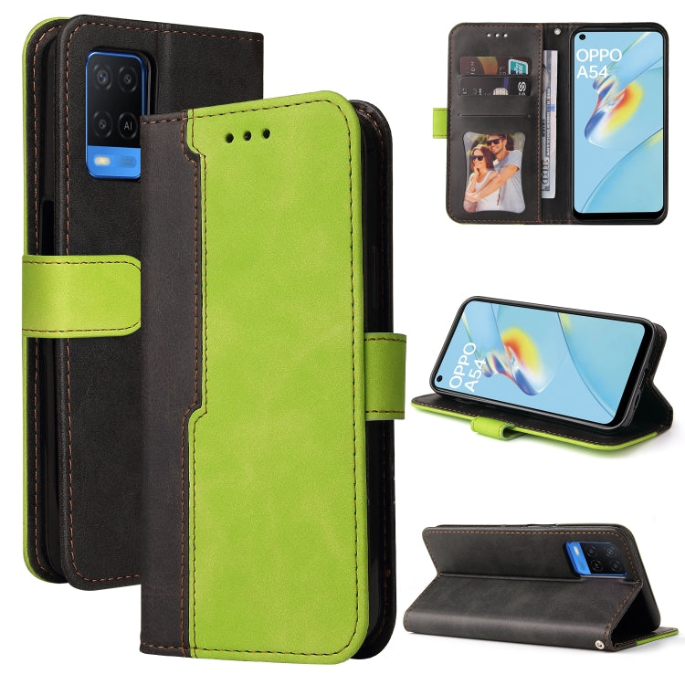 Business Stitching-Color Horizontal Flip PU Leather Case with Holder & Card Slots & Photo Frame & Lanyard, For OPPO A54 4G, For OPPO A74 4G / F19 4G, For OPPO A92S/A72 5G/A73 5G/A52 5G/Reno4 Z, For OPPO A93 5G CN Version/A74 5G/A54 5G������������������...