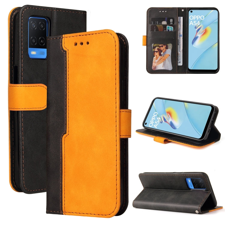 Business Stitching-Color Horizontal Flip PU Leather Case with Holder & Card Slots & Photo Frame & Lanyard, For OPPO A54 4G, For OPPO A74 4G / F19 4G, For OPPO A92S/A72 5G/A73 5G/A52 5G/Reno4 Z, For OPPO A93 5G CN Version/A74 5G/A54 5G������������������...
