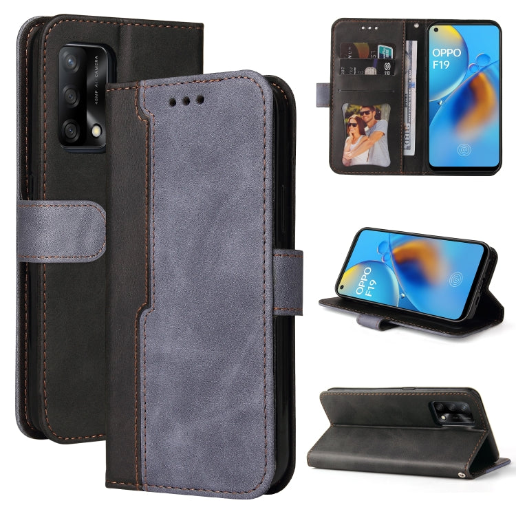Business Stitching-Color Horizontal Flip PU Leather Case with Holder & Card Slots & Photo Frame & Lanyard, For OPPO A54 4G, For OPPO A74 4G / F19 4G, For OPPO A92S/A72 5G/A73 5G/A52 5G/Reno4 Z, For OPPO A93 5G CN Version/A74 5G/A54 5G������������������...