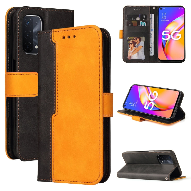 Business Stitching-Color Horizontal Flip PU Leather Case with Holder & Card Slots & Photo Frame & Lanyard, For OPPO A54 4G, For OPPO A74 4G / F19 4G, For OPPO A92S/A72 5G/A73 5G/A52 5G/Reno4 Z, For OPPO A93 5G CN Version/A74 5G/A54 5G������������������...