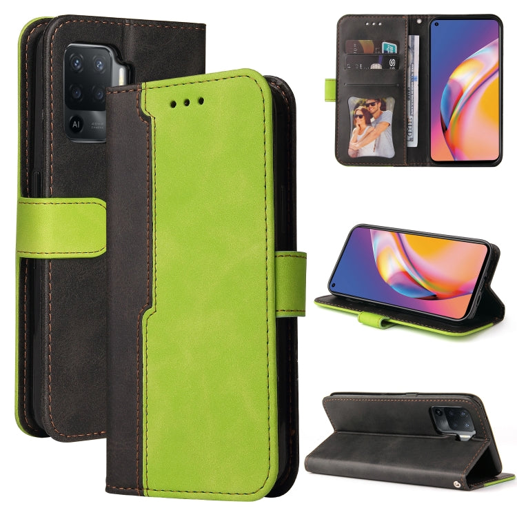 Business Stitching-Color Horizontal Flip PU Leather Case with Holder & Card Slots & Photo Frame & Lanyard, For OPPO A54 4G, For OPPO A74 4G / F19 4G, For OPPO A92S/A72 5G/A73 5G/A52 5G/Reno4 Z, For OPPO A93 5G CN Version/A74 5G/A54 5G������������������...