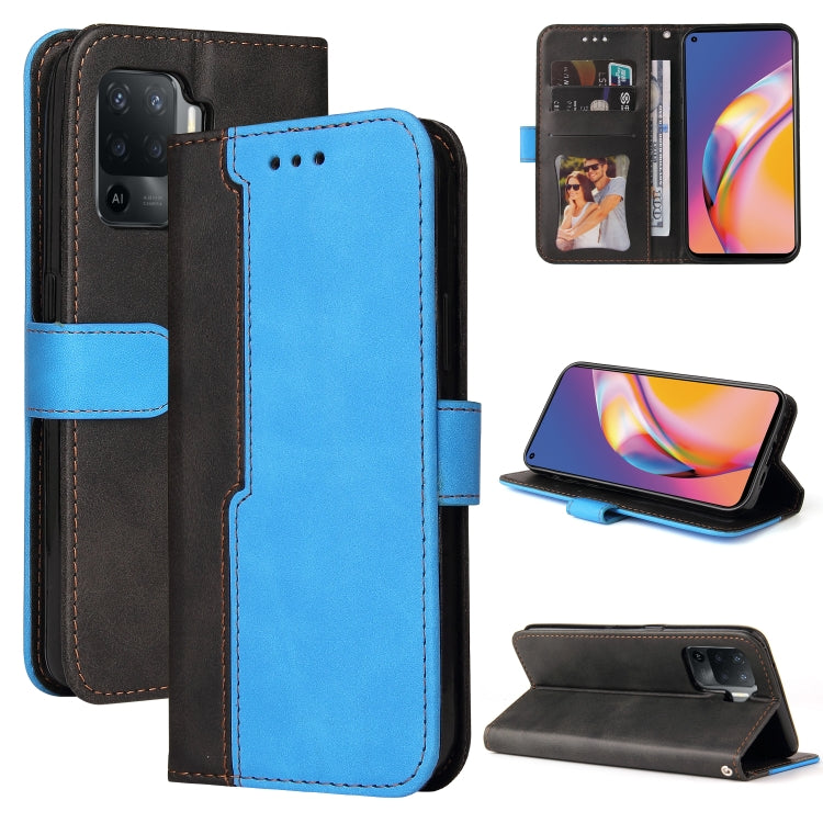 Business Stitching-Color Horizontal Flip PU Leather Case with Holder & Card Slots & Photo Frame & Lanyard, For OPPO A54 4G, For OPPO A74 4G / F19 4G, For OPPO A92S/A72 5G/A73 5G/A52 5G/Reno4 Z, For OPPO A93 5G CN Version/A74 5G/A54 5G������������������...