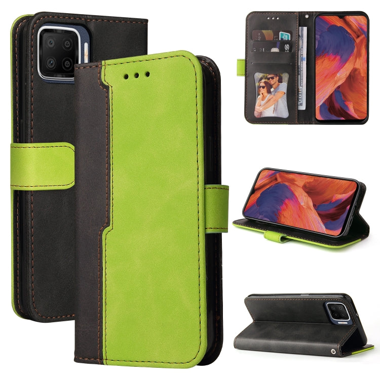 Business Stitching-Color Horizontal Flip PU Leather Case with Holder & Card Slots & Photo Frame & Lanyard, For OPPO A54 4G, For OPPO A74 4G / F19 4G, For OPPO A92S/A72 5G/A73 5G/A52 5G/Reno4 Z, For OPPO A93 5G CN Version/A74 5G/A54 5G������������������...