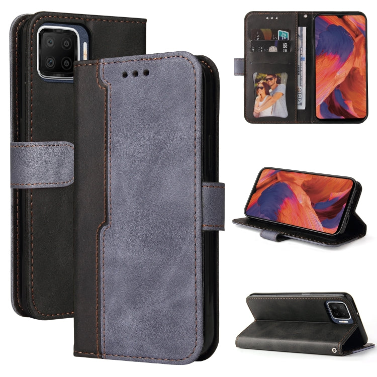 Business Stitching-Color Horizontal Flip PU Leather Case with Holder & Card Slots & Photo Frame & Lanyard, For OPPO A54 4G, For OPPO A74 4G / F19 4G, For OPPO A92S/A72 5G/A73 5G/A52 5G/Reno4 Z, For OPPO A93 5G CN Version/A74 5G/A54 5G������������������...