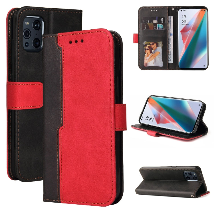 Business Stitching-Color Horizontal Flip PU Leather Case with Holder & Card Slots & Photo Frame & Lanyard, For OPPO A54 4G, For OPPO A74 4G / F19 4G, For OPPO A92S/A72 5G/A73 5G/A52 5G/Reno4 Z, For OPPO A93 5G CN Version/A74 5G/A54 5G������������������...